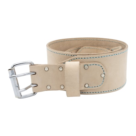 Ox Tools Belt, 3-Inch White Leather Tool Belt - Large 35" to 46", Leather OX-P266934